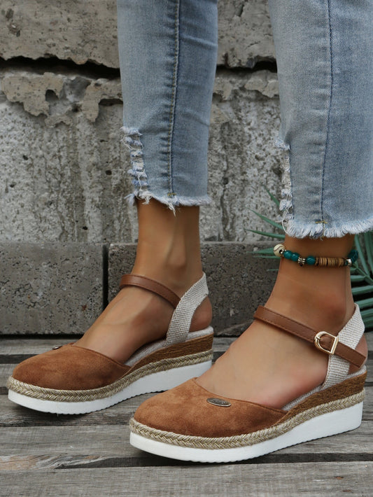 Image of Women's Ankle Strap Wedge Sandals