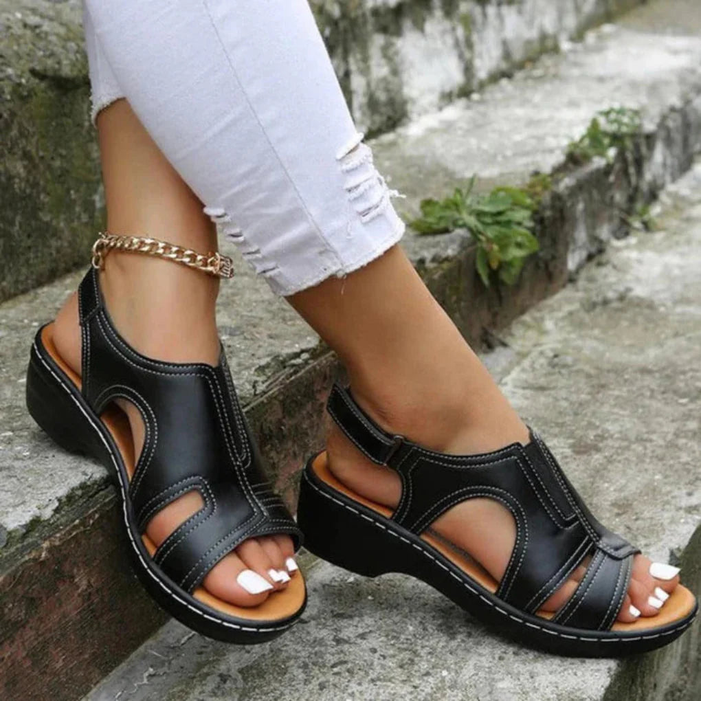 Image of Women's Ankle Strap Wedge Sandals