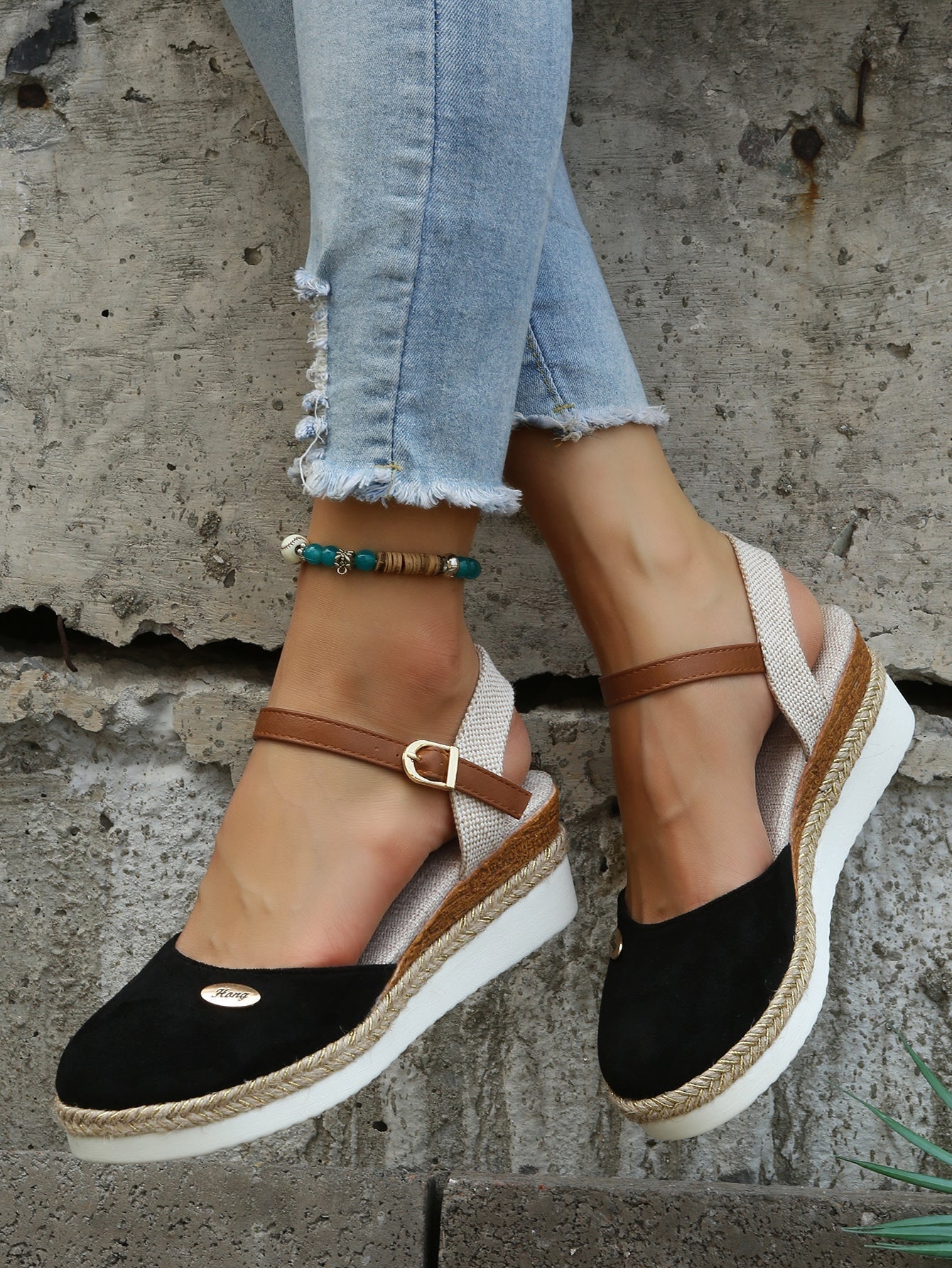 Image of Women's Ankle Strap Wedge Sandals
