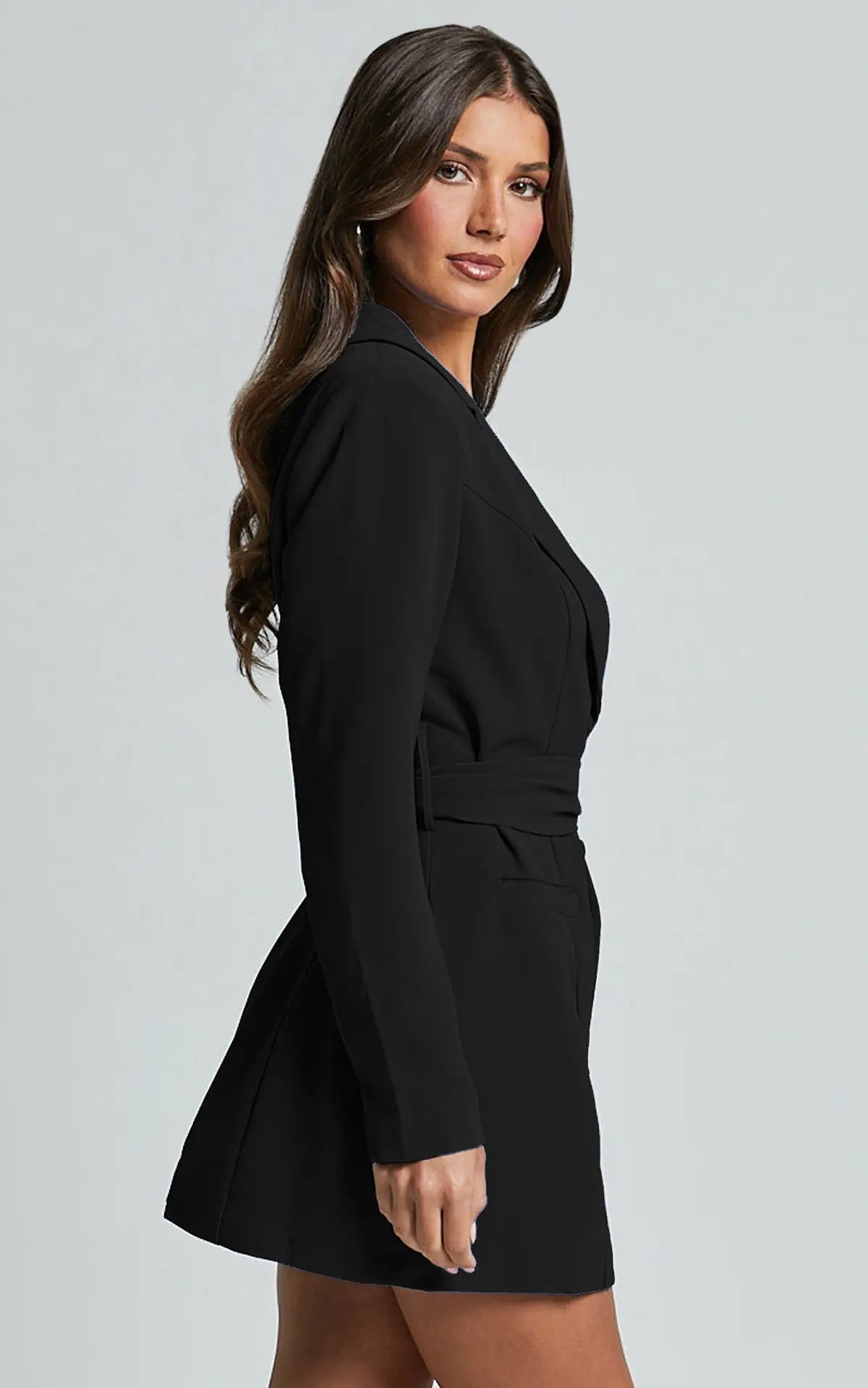 Image of Women's Belted Blazer Mini Dress