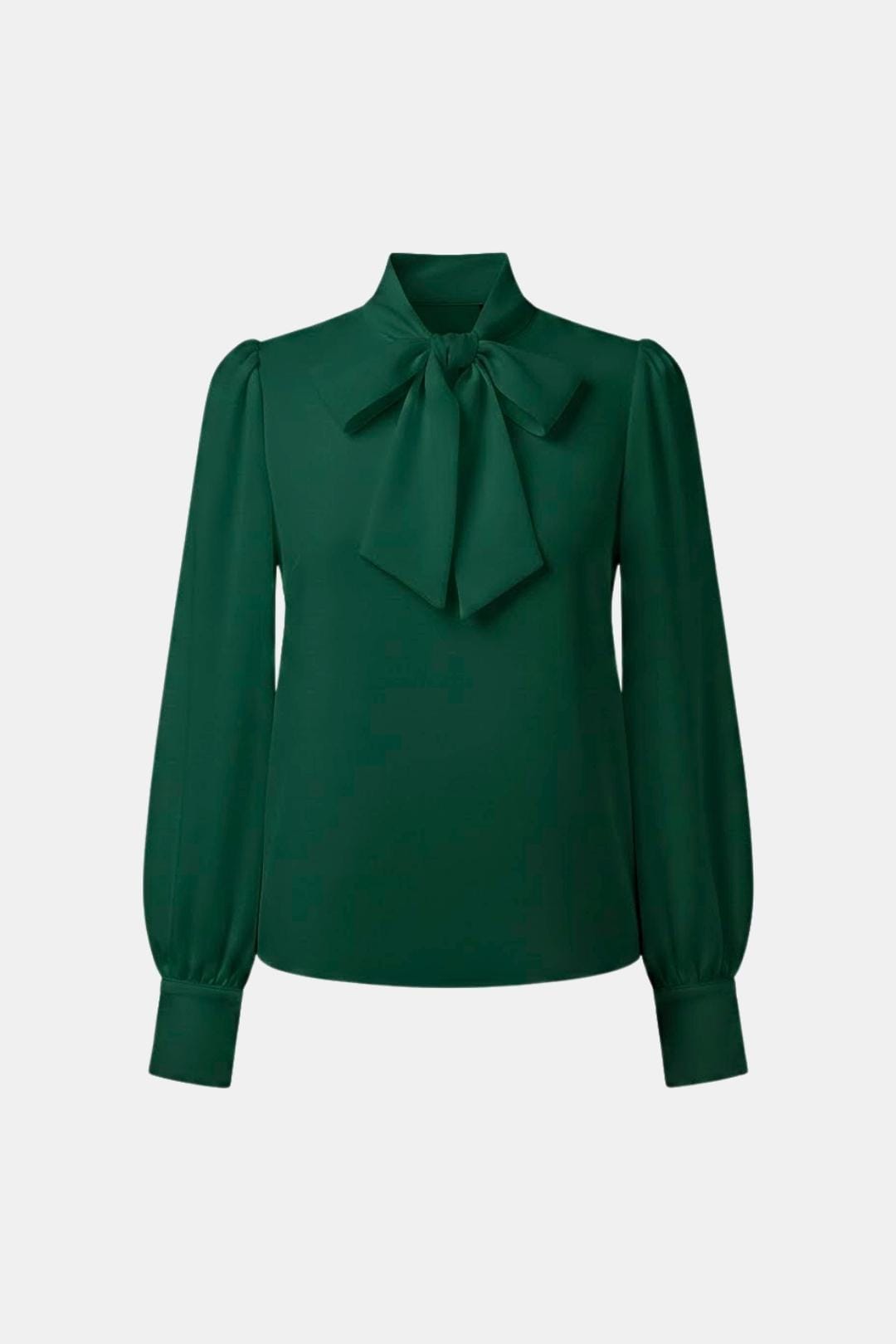 Image of Women's Bow Collared Long Sleeve Blouse