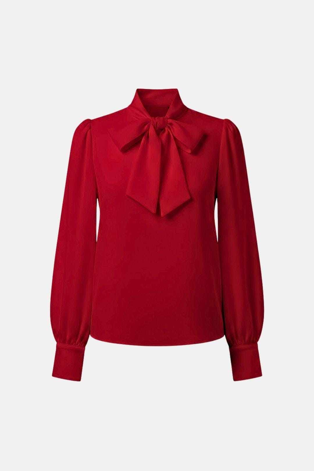 Image of Women's Bow Collared Long Sleeve Blouse