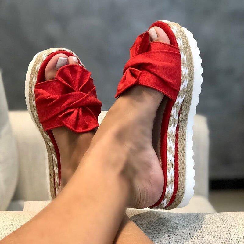 Image of Women's Bow Platform Sandals