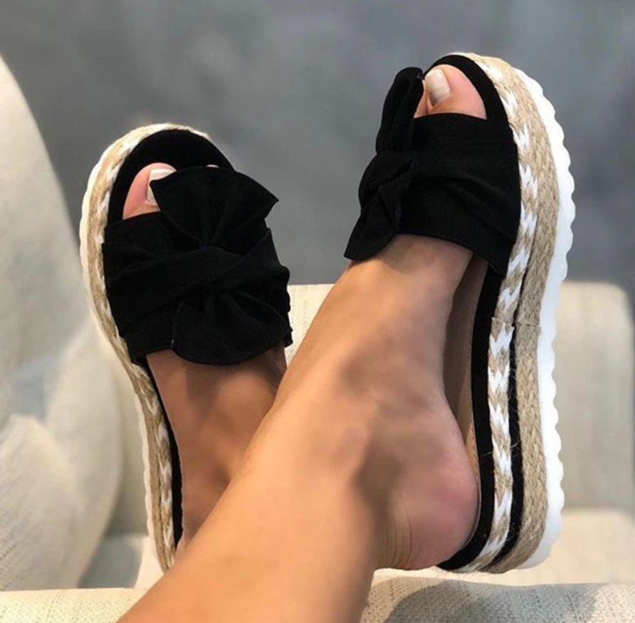 Image of Women's Bow Platform Sandals