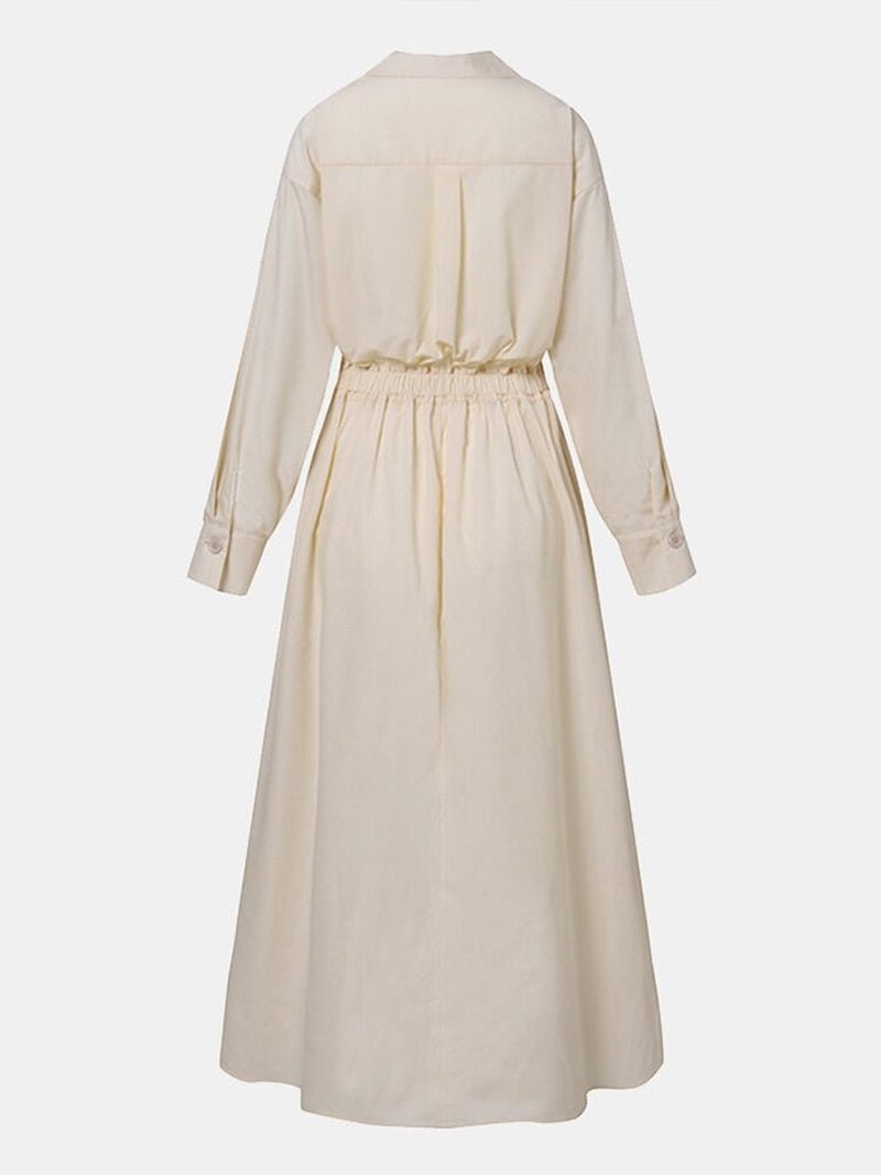 Image of Women's Button-Down A-Line Midi Dress