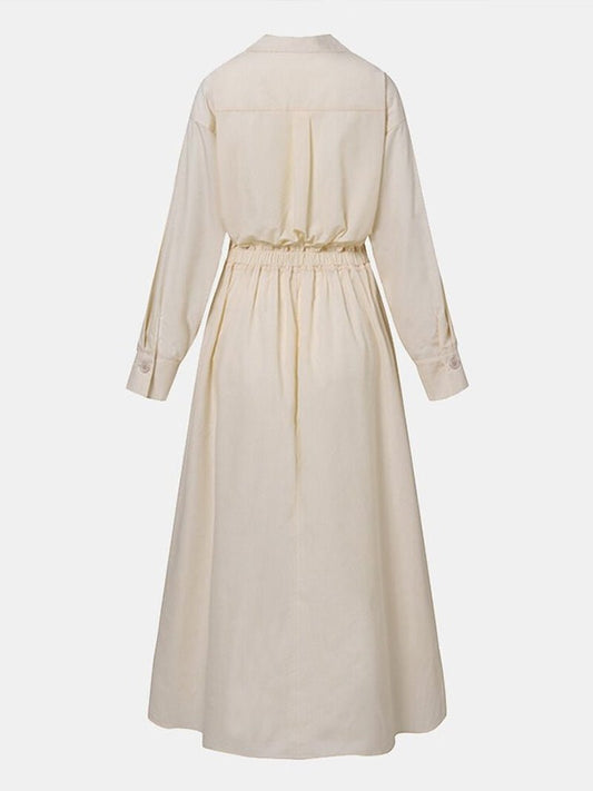 Image of Women's Button-Down A-Line Midi Dress