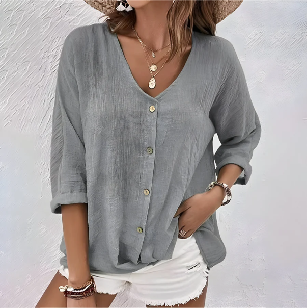 Image of Women's Button-Down Long Sleeve Blouse