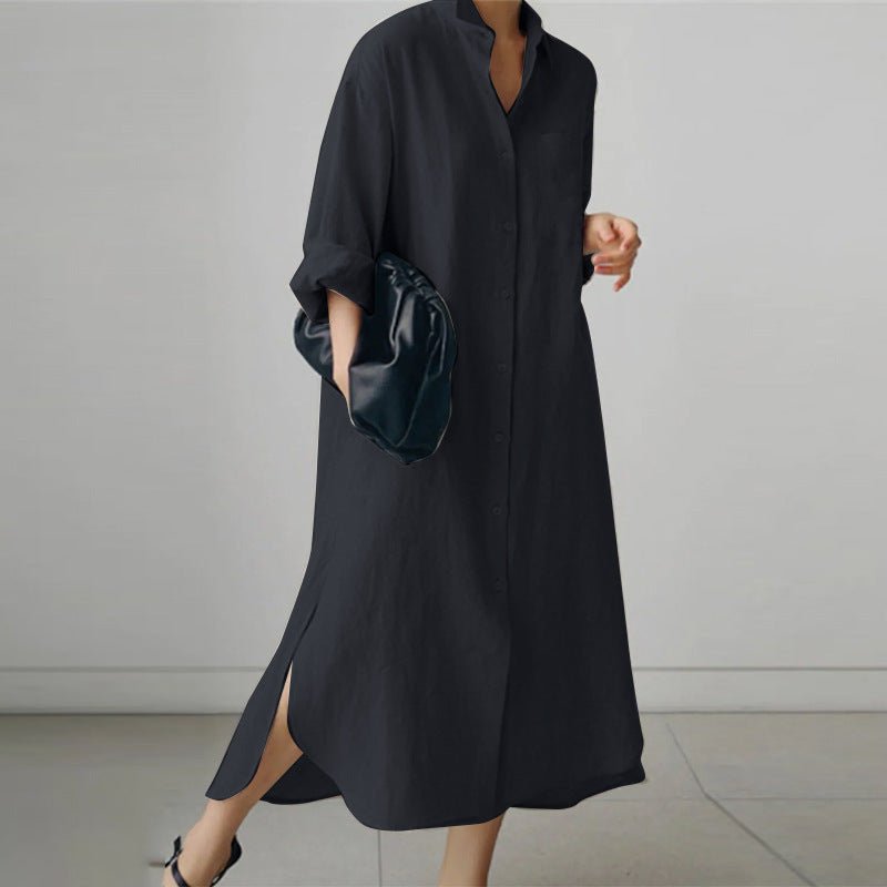 Image of Women's Button-Down Shirt Maxi Dress
