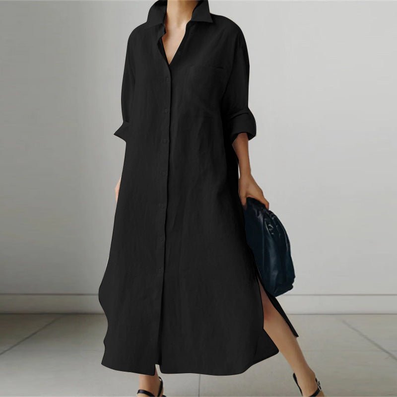 Image of Women's Button-Down Shirt Maxi Dress