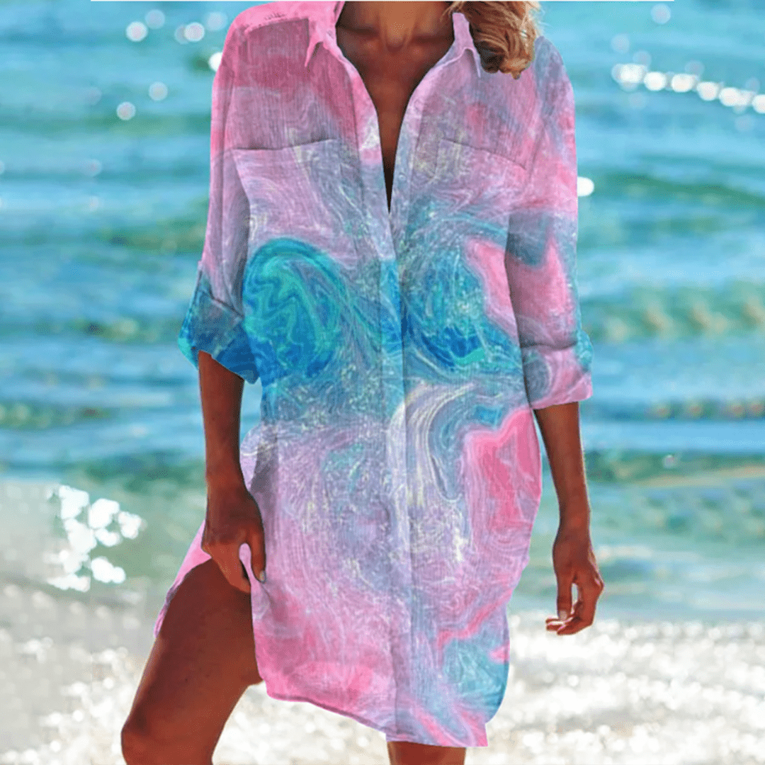 Image of Women's Button-Down Shirt Mini Dress