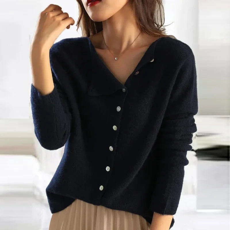 Image of Women's Button-Front Knit Sweater
