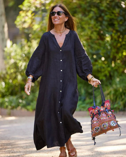 Image of Women's Button-Front Maxi Dress
