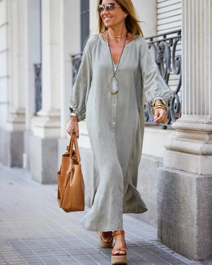 Image of Women's Button-Front Maxi Dress