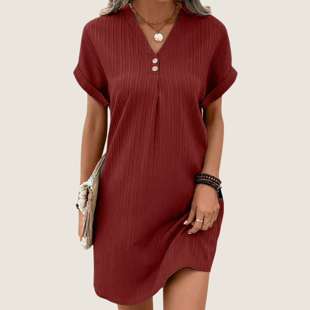 Image of Women's Button-Front Mini Dress