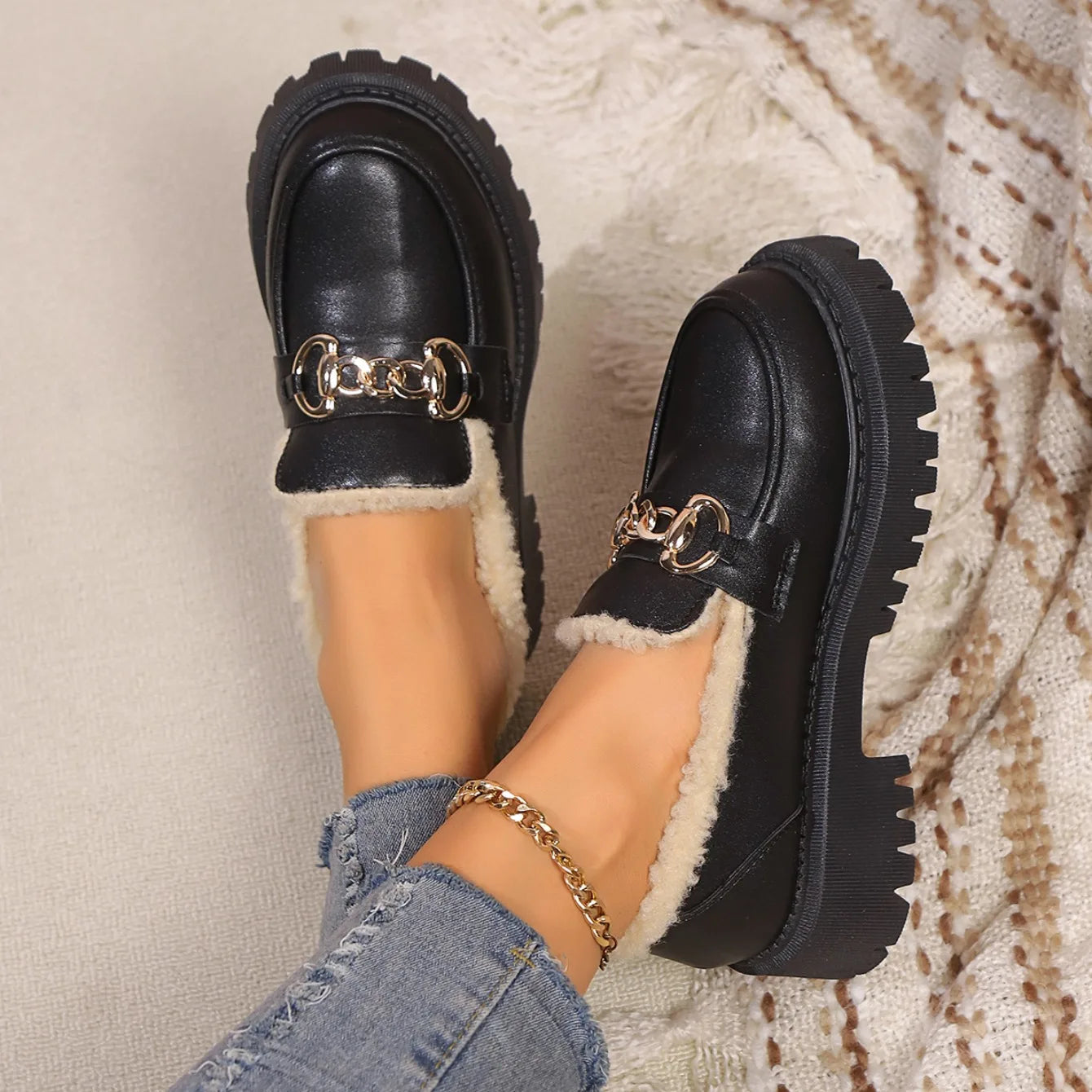 Image of Women's Chunky Sole Loafers