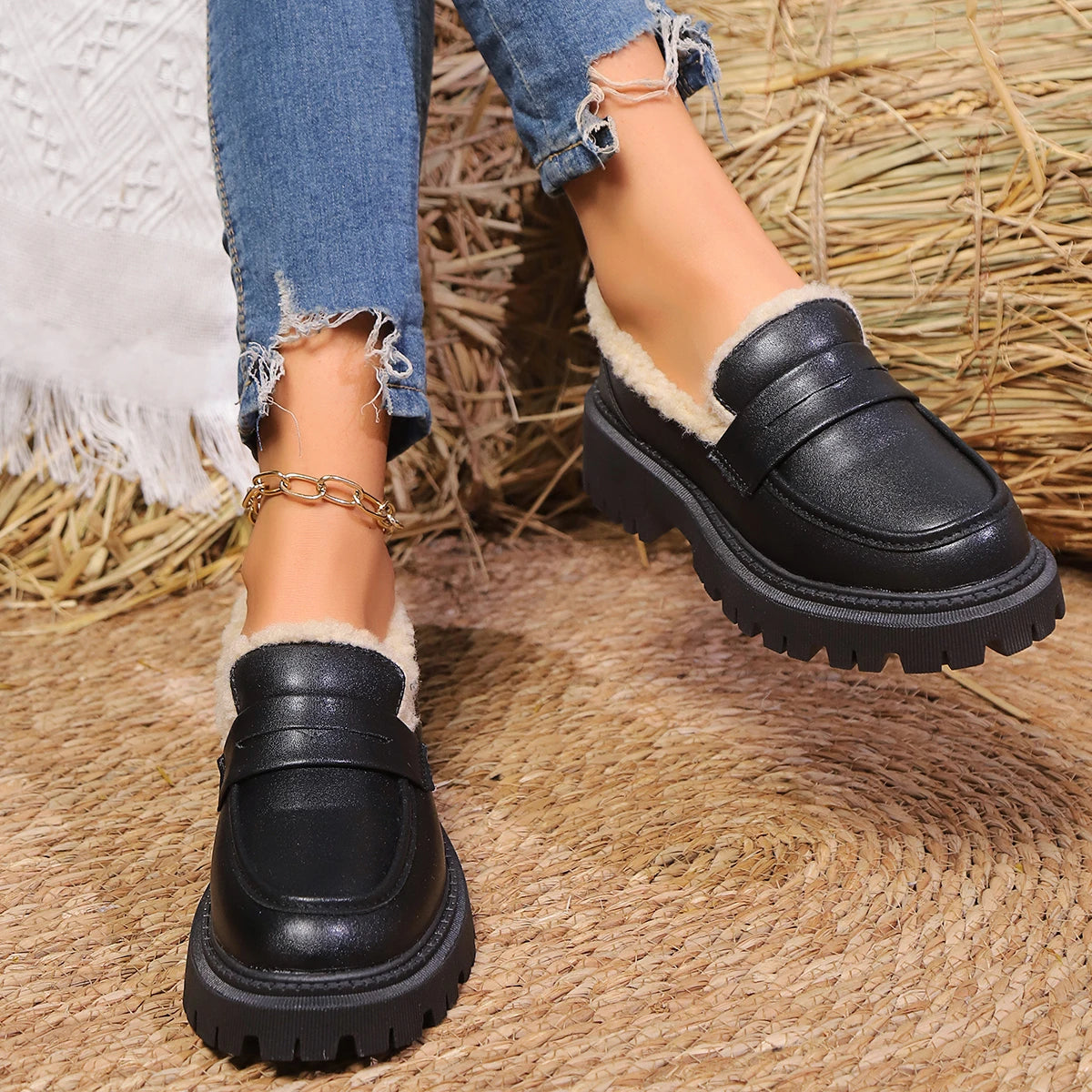 Image of Women's Chunky Sole Loafers