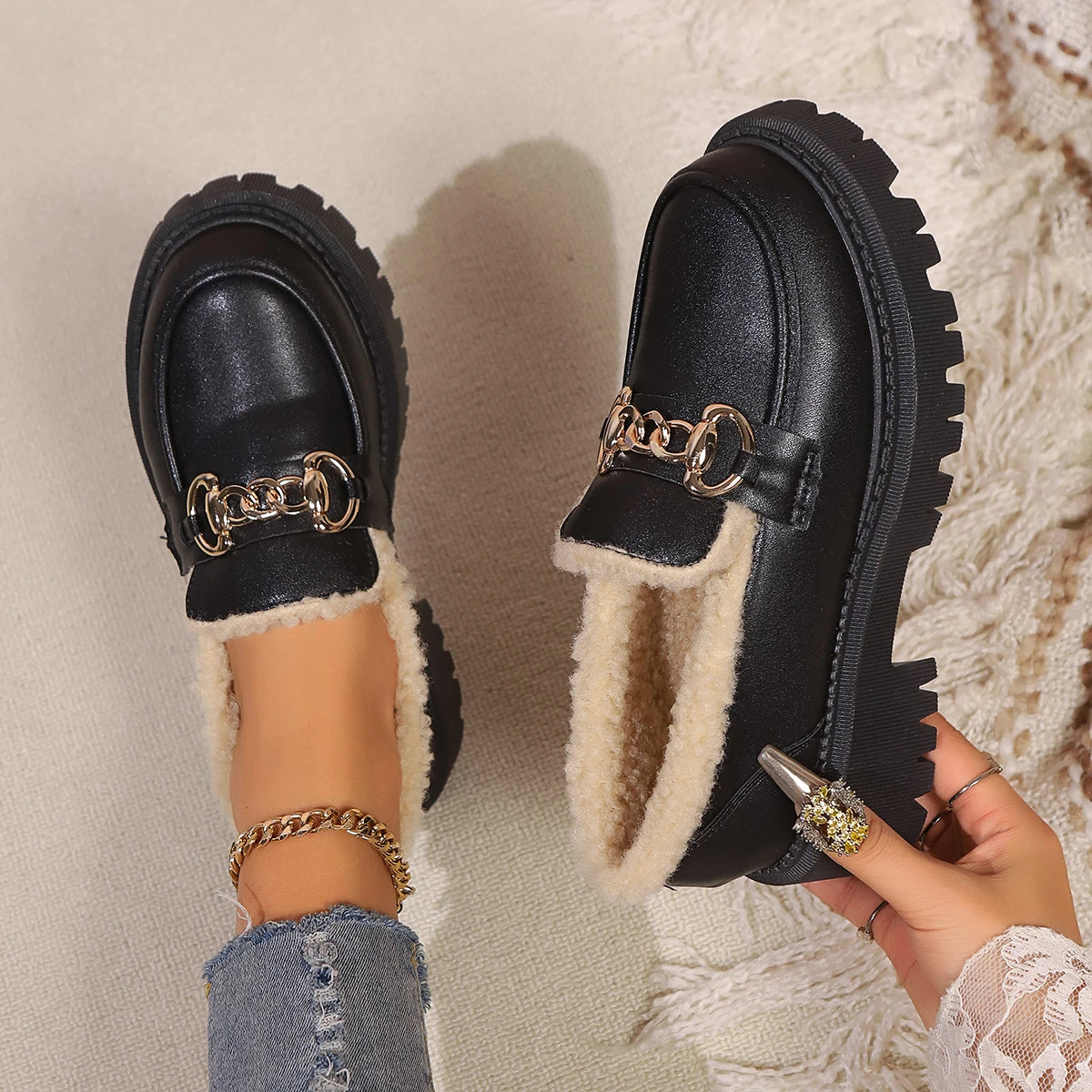 Image of Women's Chunky Sole Loafers
