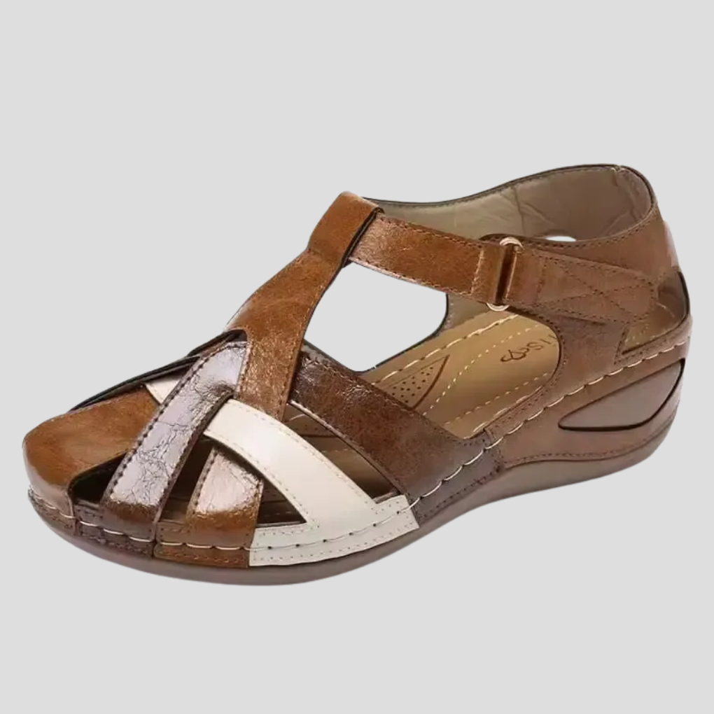 Image of Women's Closed Toe Wedge Comfort Sandals