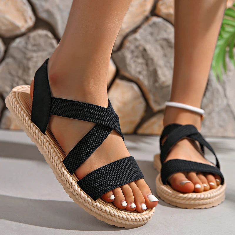 Image of Women's Criss Cross Flat Sandals