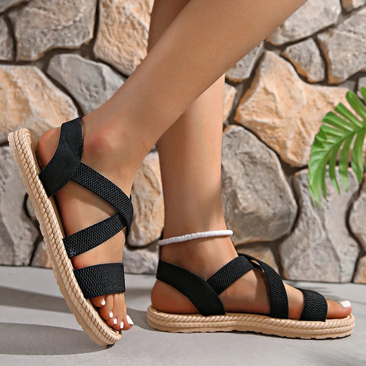 Image of Women's Criss Cross Flat Sandals