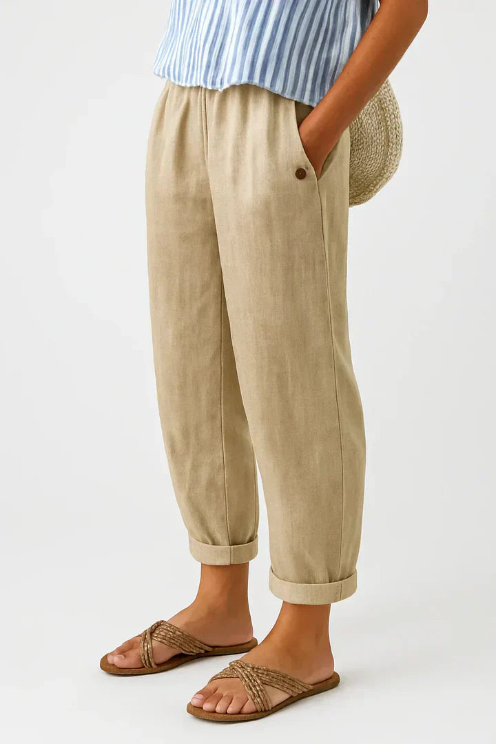 Image of Women's Cuffed Relaxed Fit Pants