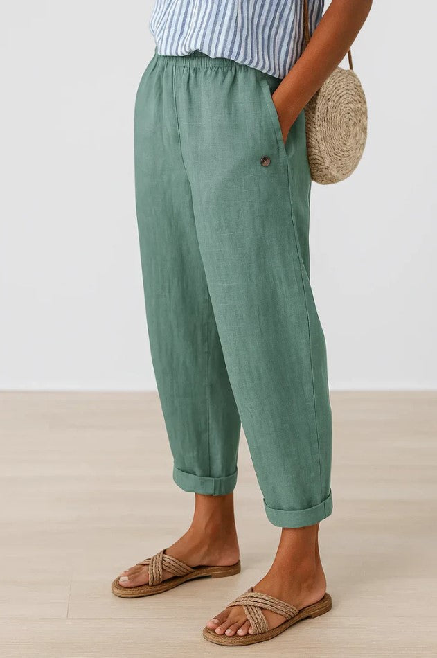Image of Women's Cuffed Relaxed Fit Pants