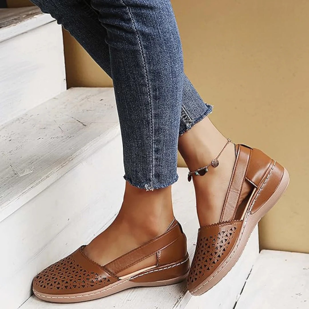 Image of Women's Cutout Wedge Slip-On Shoes