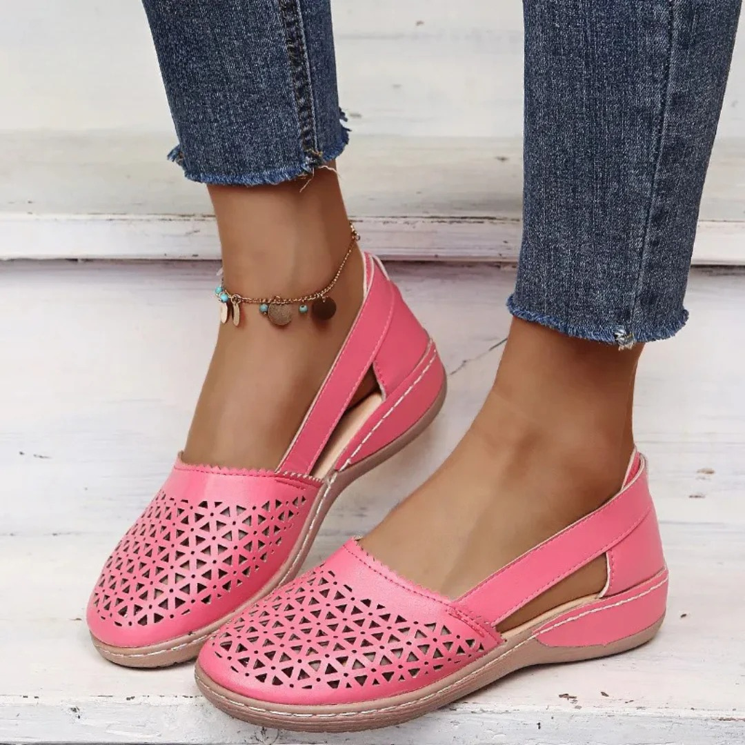 Image of Women's Cutout Wedge Slip-On Shoes