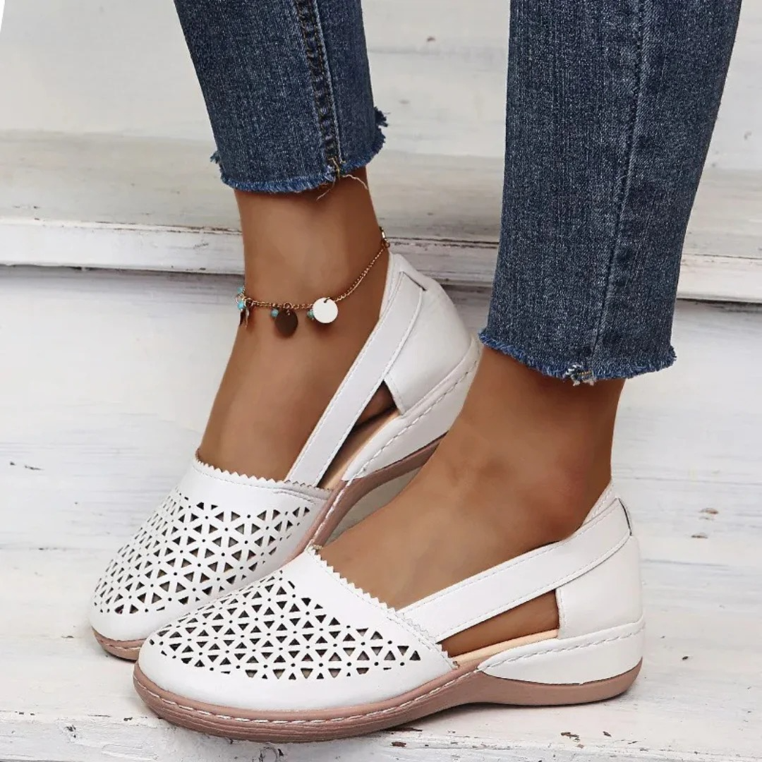 Image of Women's Cutout Wedge Slip-On Shoes