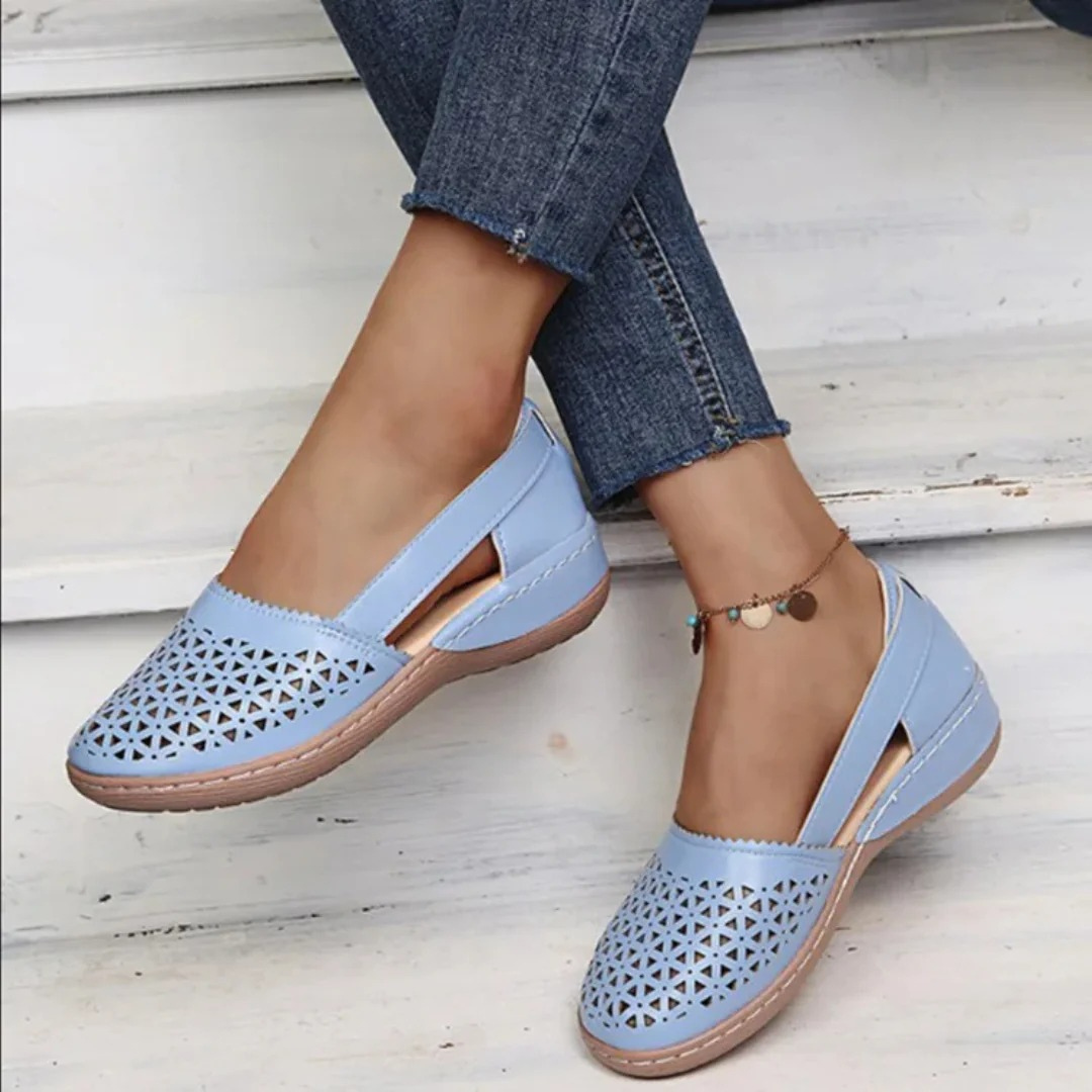 Image of Women's Cutout Wedge Slip-On Shoes