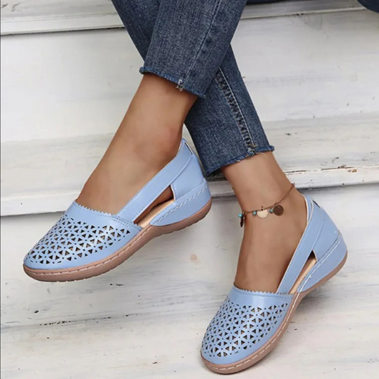 Image of Women's Cutout Wedge Slip-On Shoes