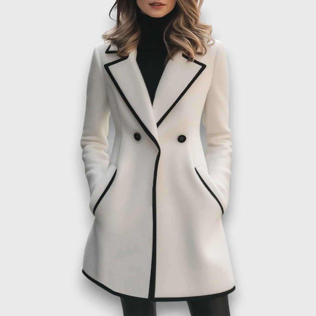 Image of Women's Double-Breasted Long Jacket