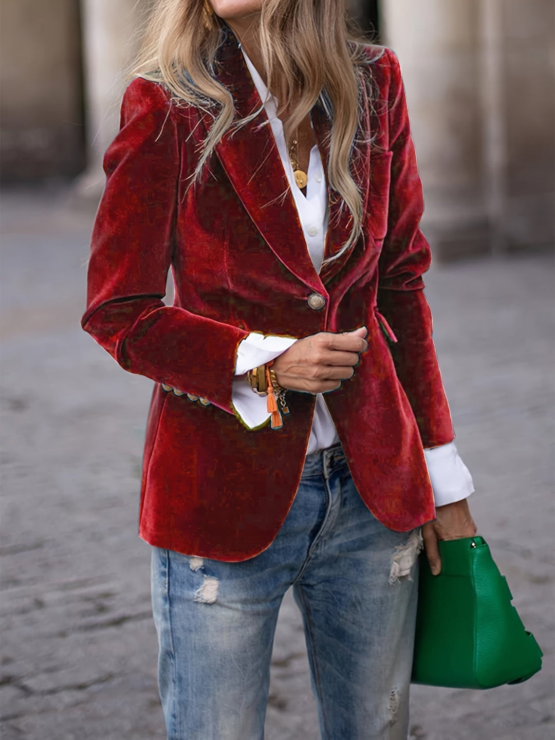 Image of Women's Fitted Blazer Jacket