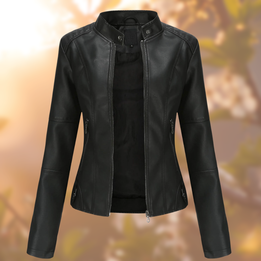 Image of Women's Fitted Stand Collar Jacket