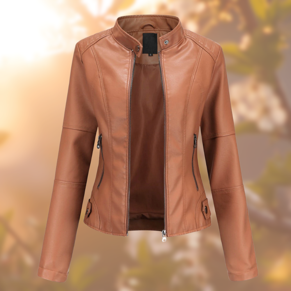 Image of Women's Fitted Stand Collar Jacket