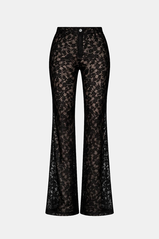 Image of Women's Flare Leg Lace Pants