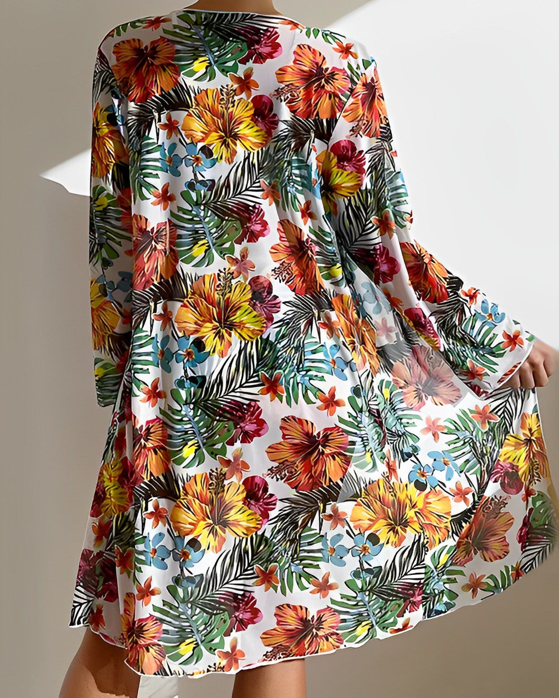Image of Women's High Waisted Bikini Set with Cover-Up