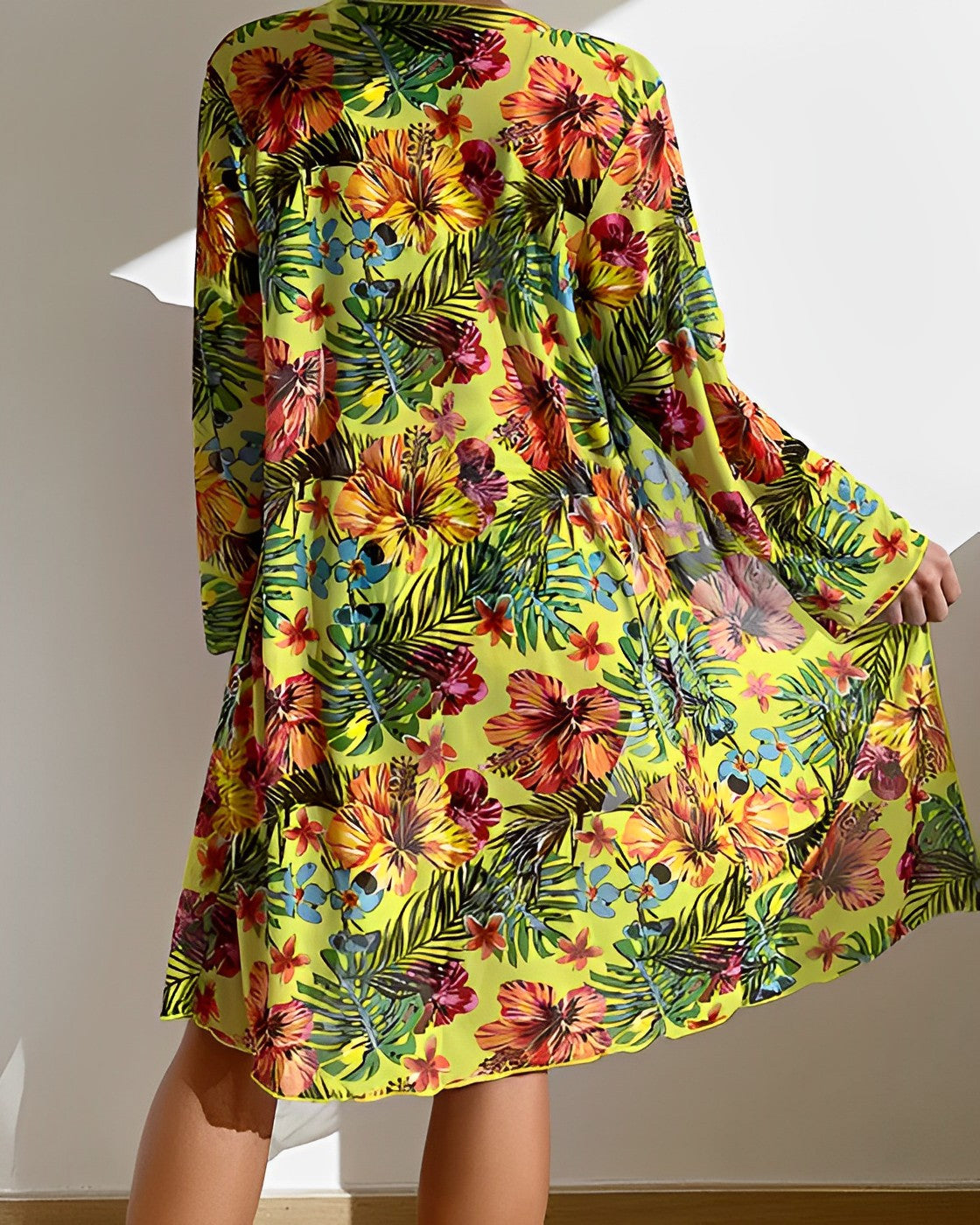 Image of Women's High Waisted Bikini Set with Cover-Up