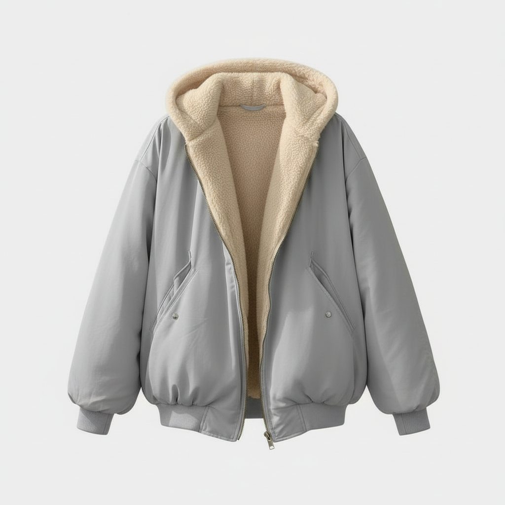 Image of Women's Hooded Bomber Jacket