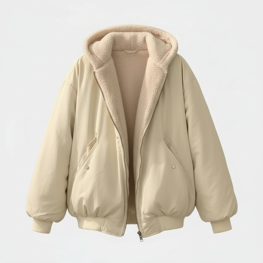 Image of Women's Hooded Bomber Jacket