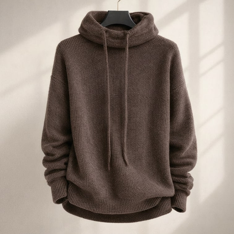Image of Women's Hooded Cowl Neck Sweater