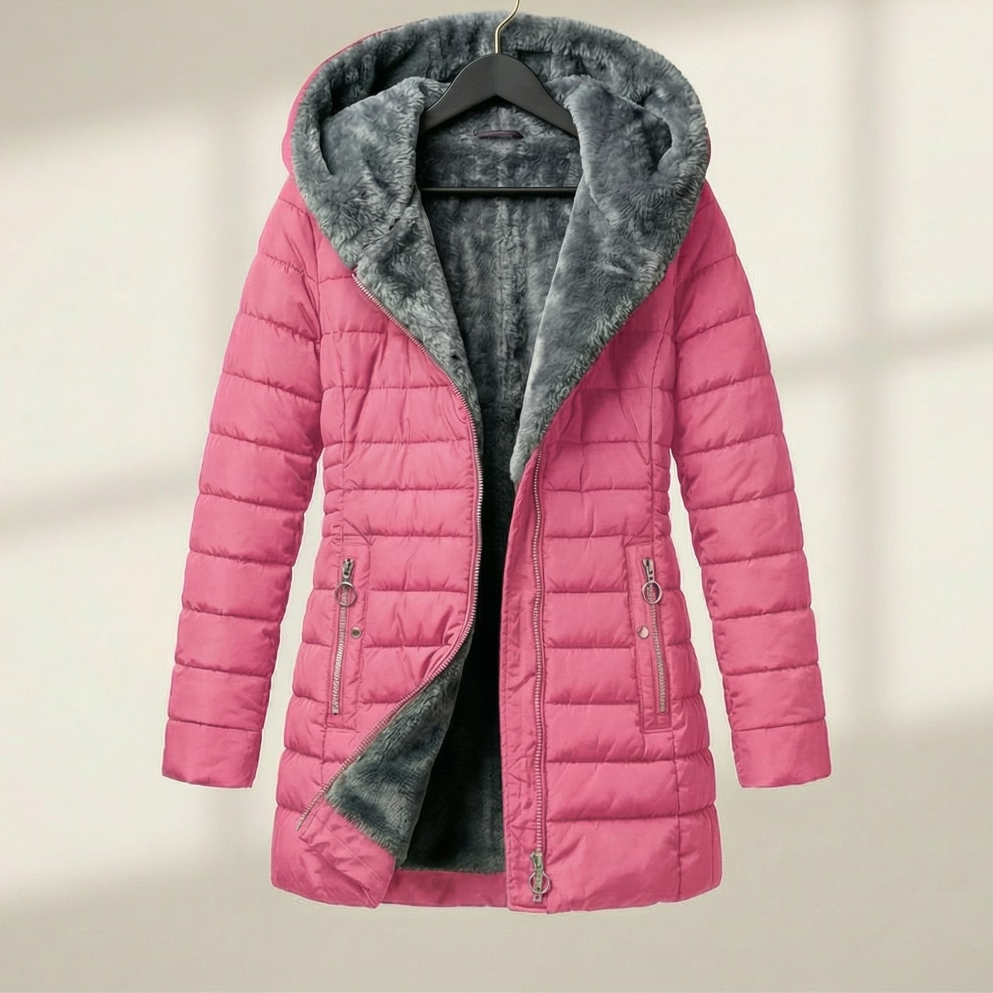 Image of Women's Hooded Quilted Puffer Jacket