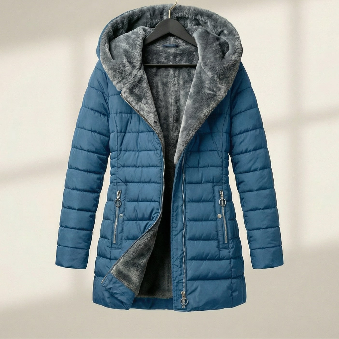 Image of Women's Hooded Quilted Puffer Jacket