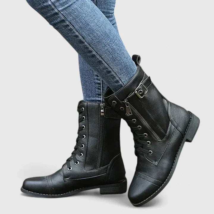 Image of Women's Lace-Up Combat Boots