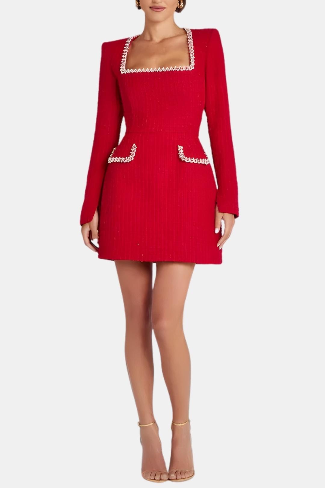 Image of Women's Long Sleeve A-Line Mini Dress