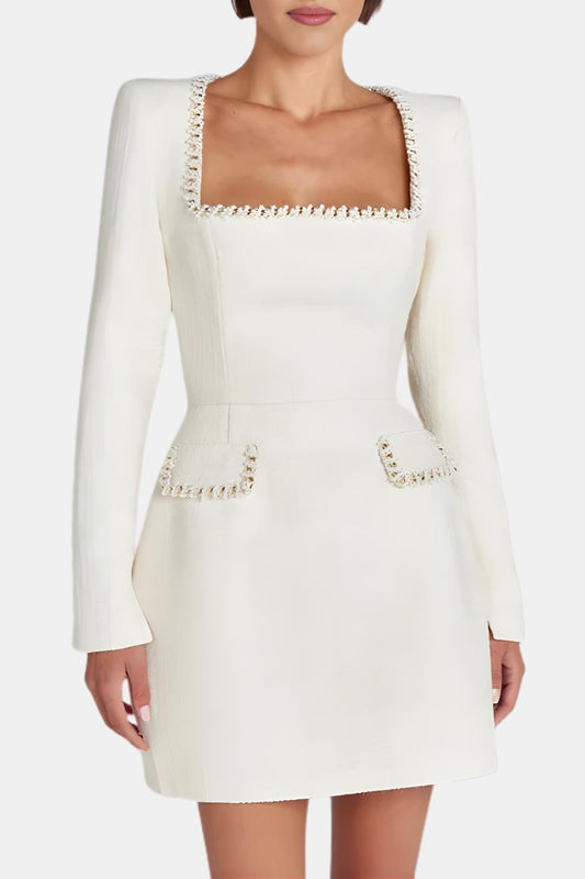 Image of Women's Long Sleeve A-Line Mini Dress