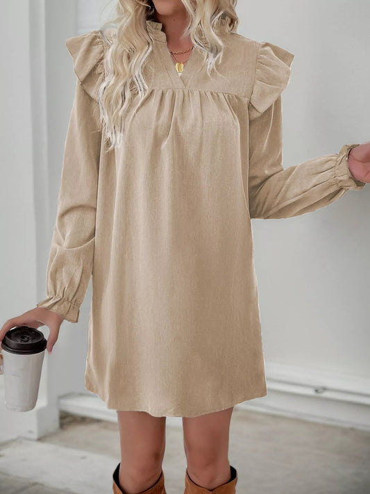 Image of Women's Long Sleeve A-Line Mini Dress