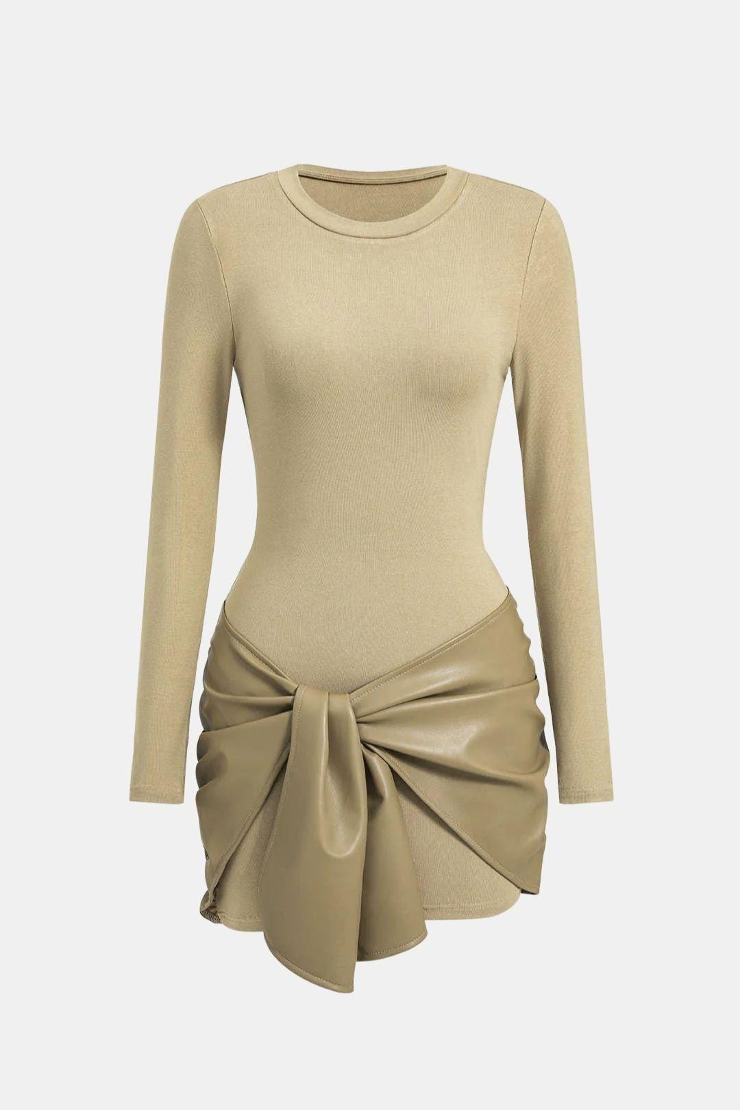 Image of Women's Long Sleeve Bodycon Mini Dress