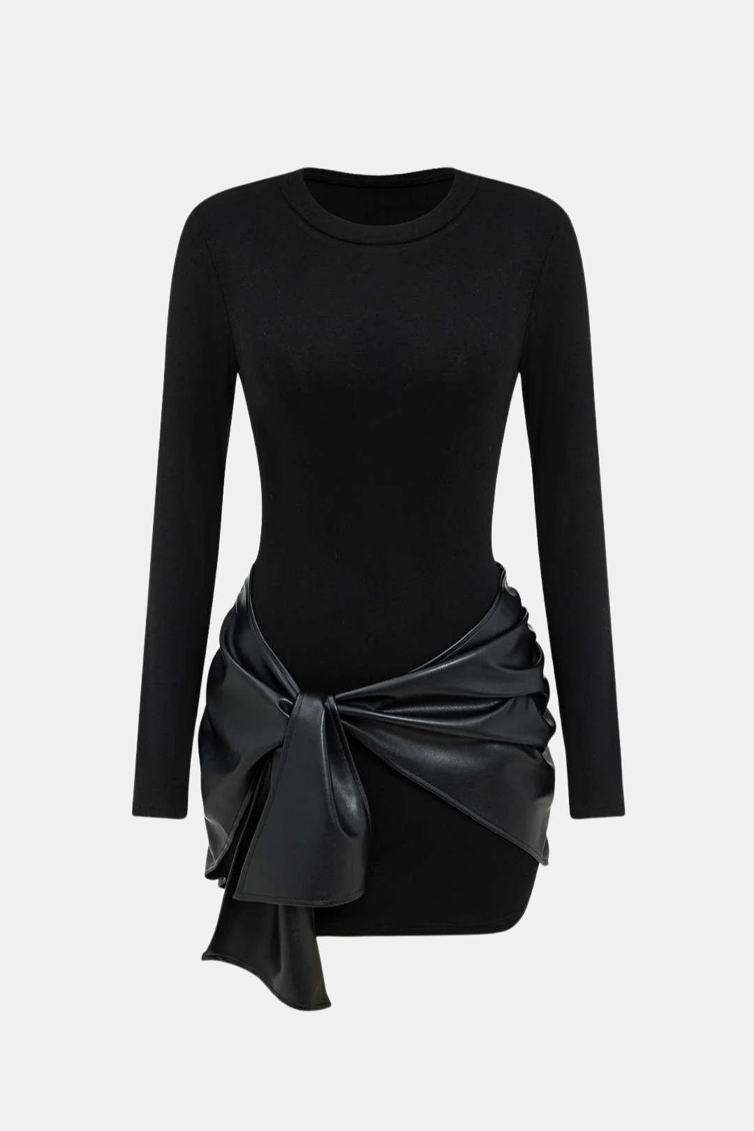 Image of Women's Long Sleeve Bodycon Mini Dress