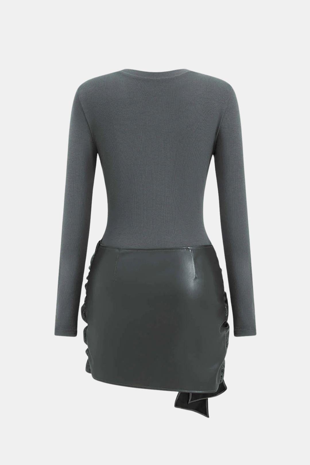 Image of Women's Long Sleeve Bodycon Mini Dress